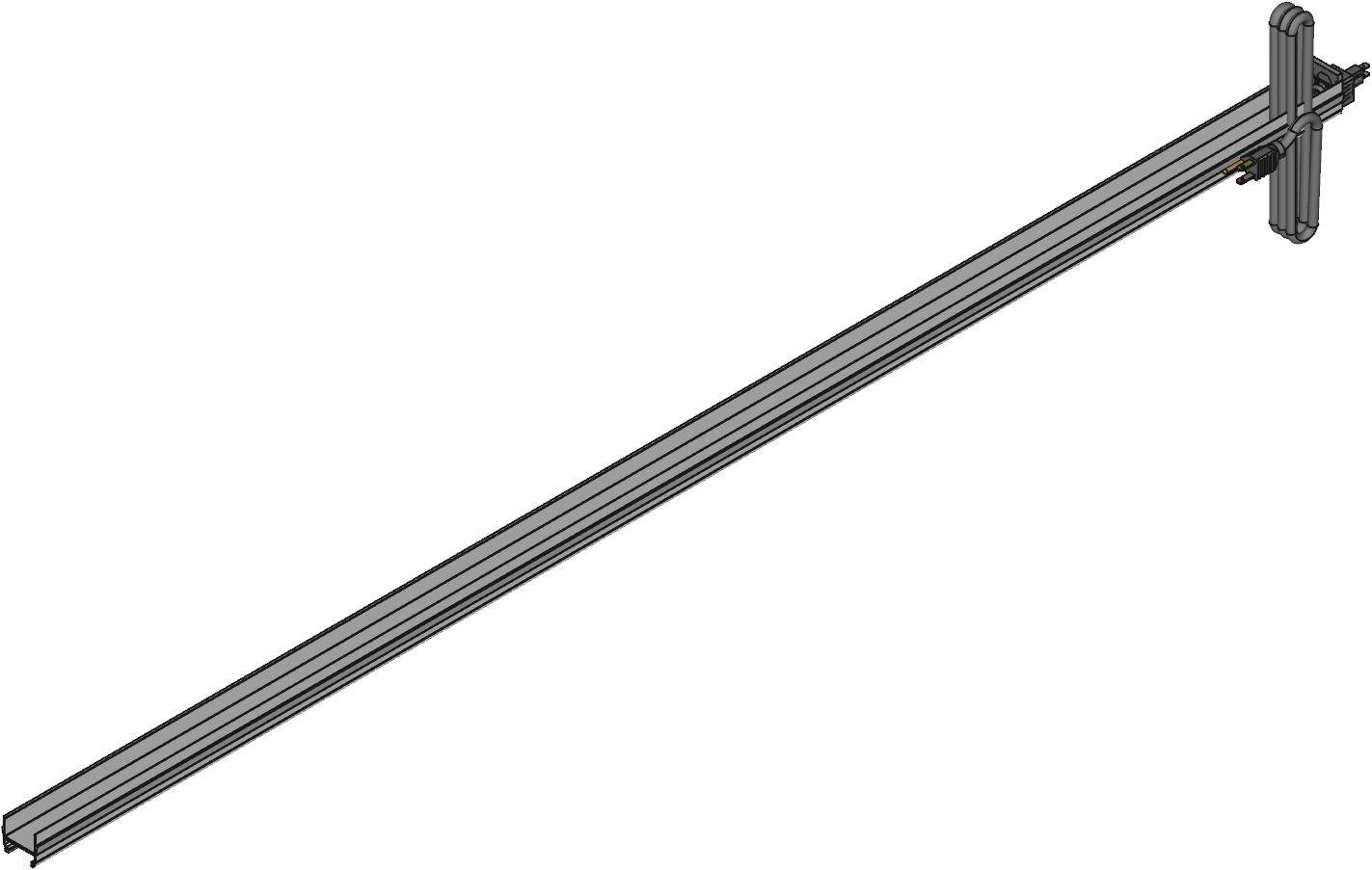 Hammond Manufacturing-1586H10A1 Stromverteilungseinheit 15 Amp Vertical Rackmount Outlet Strip