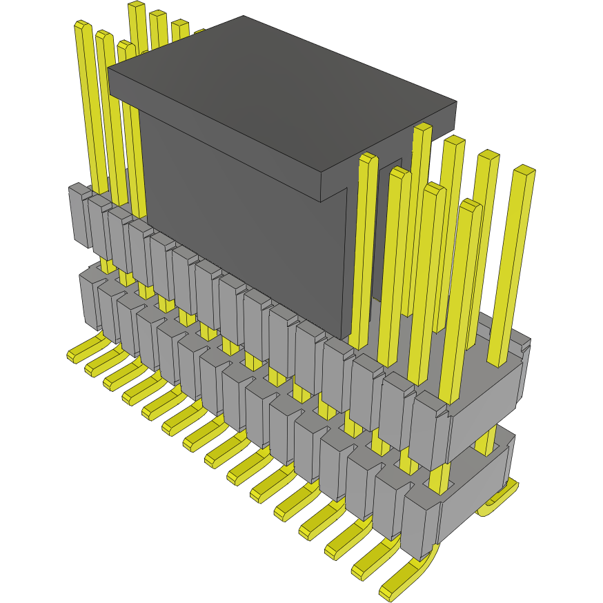 Samtec-HDWM-15-58-L-D-320-SM-P Steckverbinderleisten und Leiterplattenbuchsen Conn Board Stacker HDR 15 POS 1.27mm Solder ST SMD Tube