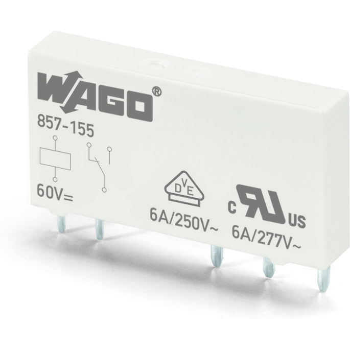 WAGO-857-155 Relè elettromeccanico Pluggable Miniature Switching Relays