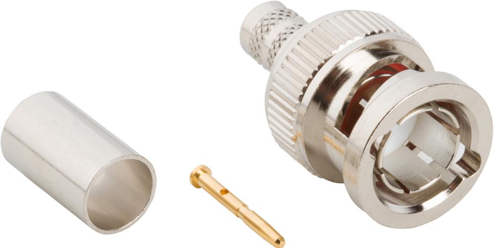 Amphenol RF-112951 射频连接器 Conn BNC 0Hz to 4GHz 75Ohm Crimp ST Cable Mount PL Gold