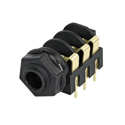 Neutrik Group-NMJ6HFD2-AU Steckverbinder für Audio und Video Conn 1/4" Stereo Jack F 3 POS Solder RA Thru-Hole 6 Terminal 1 Port