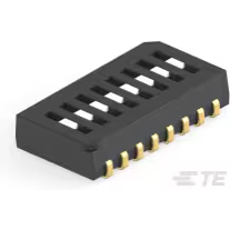 TE Connectivity-1977830-4 Switch DIP Switch DIP OFF ON SPST 8 Recessed Rocker 0.025A 24VDC J-Lead 1.27mm SMD Tube