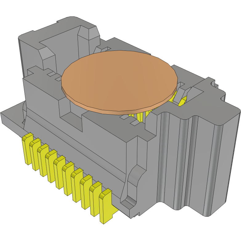 Samtec-SS4-10-3.00-L-D-K-FR Steckverbinderleisten und Leiterplattenbuchsen Conn Fine Pitch Connector SKT 20 POS 0.4mm Solder ST SMD T/R