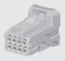 Sumitomo Electric Industries-60985271 Gaine de câblage de raccordement discret Conn Housing RCP 8 POS Crimp ST Cable Mount Natural