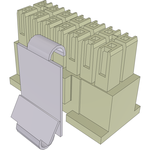 Conn Housing F 14 POS 2.54mm Crimp ST Cable Mount Tube