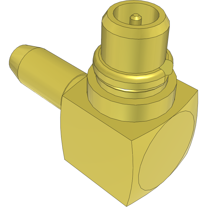Samtec-MMCX-P-C-H-RA-CA2 Connector RF Conn MMCX 0Hz to 6GHz 50Ohm Solder RA Cable Mount PL Gold Over Nickel Tray
