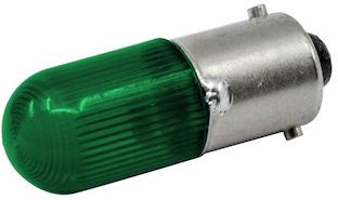 Visual Communications-PL16-G120-CG LED-Module LED Lamp Bayonet Green 120AC/DC