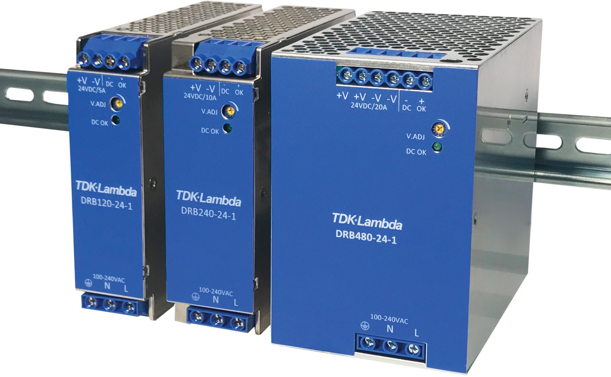 TDK-DRB480-24-1 AC-DC-Spannungsversorgung AC/DC Power Supply Single-OUT 24V 20A 480W 9-Pin