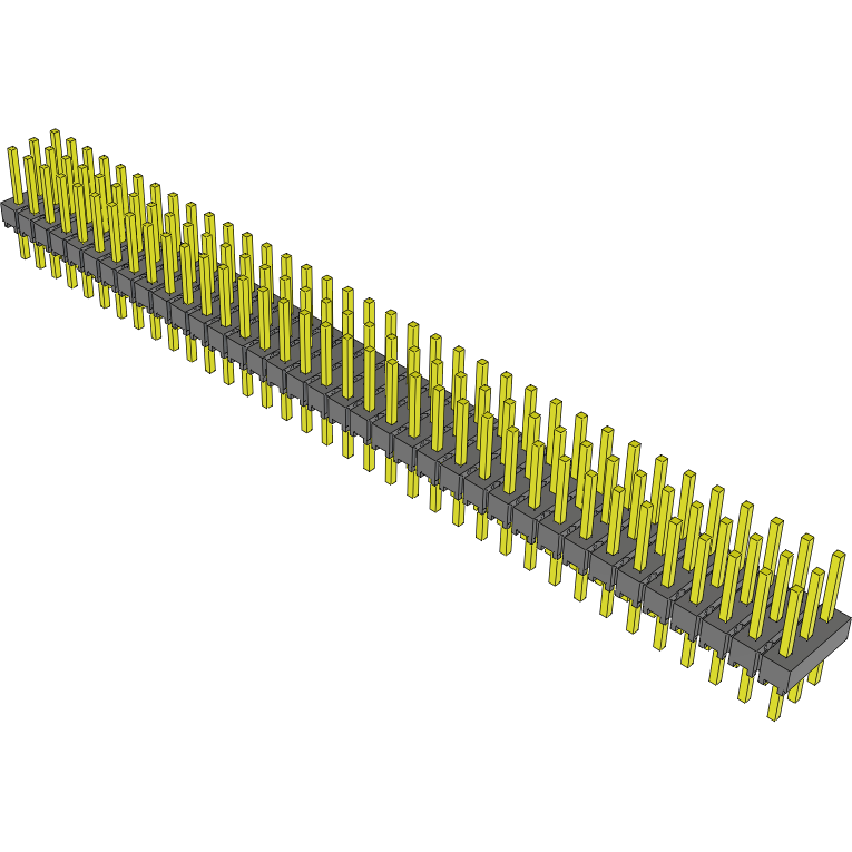 Samtec-MTSW-136-24-G-T-235 Cabezales del conector y receptáculos PCB Conn Unshrouded Header HDR 108 POS 2.54mm Solder ST Top Entry Thru-Hole Bulk
