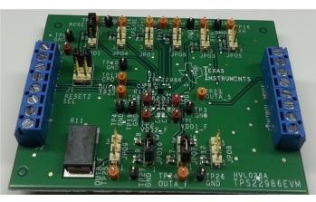 Texas Instruments-TPS22986EVM Energiemanagement, Entwicklungsplatinen und -kits TPS22986 Specialized Power IC and Module Evaluation Board