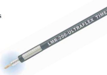 Amphenol-LMR-200-UF Cable coaxial Coaxial Cable Tape/Braid Foam Polyethylene 4.95mm Black