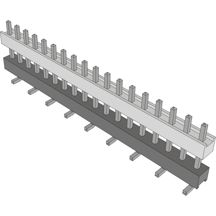 Samtec-HW-18-08-T-S-374-SM Steckverbinderleisten und Leiterplattenbuchsen Conn Board Stacker HDR 18 POS 2.54mm Solder ST Top Entry SMD Tube