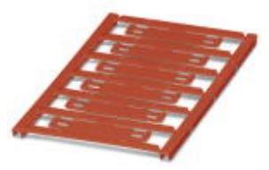 PHOENIX CONTACT-0803323 Kabelmarkierungen Cable Markers Pre-Marked Card Polycarbonate Red