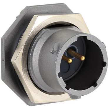 Eaton-UT0X712E2S Steckverbinder, rund Conn Circular SKT 2 POS Solder Cup ST Jam Nut 2 Terminal 1 Port