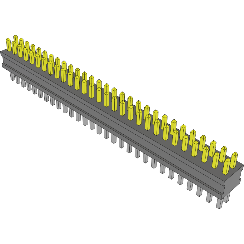 Samtec-FTSH-129-02-L-D Cabezales del conector y receptáculos PCB Conn Unshrouded Header HDR 58 POS 1.27mm Solder ST Top Entry Thru-Hole Tube