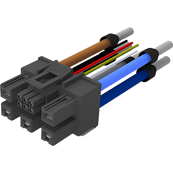 Amphenol-10170710-T01LF Cabezales del conector y receptáculos PCB Compact Combo, Cable Assembly With 6 Signal and 5 Power With Tin Plating