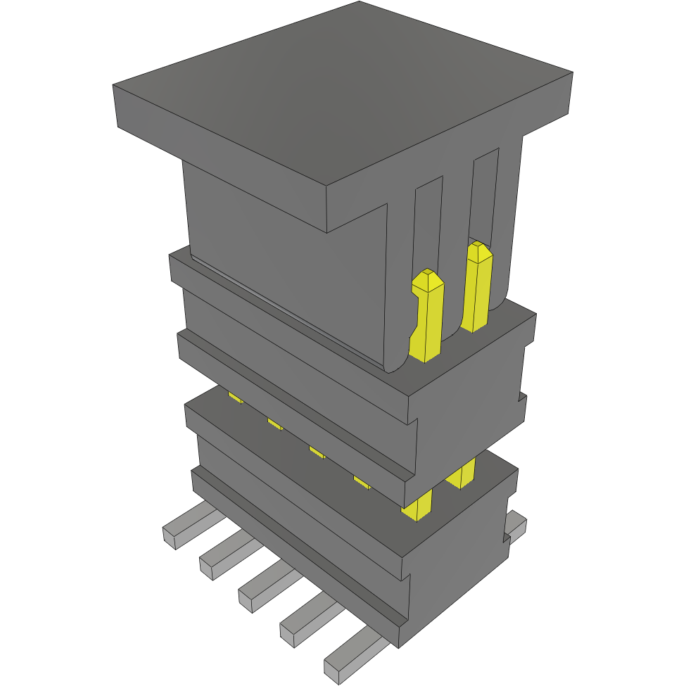 Samtec-FW-05-03-F-D-262-065-P-TR Steckverbinderleisten und Leiterplattenbuchsen Conn Board Stacker HDR 10 POS 1.27mm Solder ST Top Entry SMD FLEX STACK™ T/R