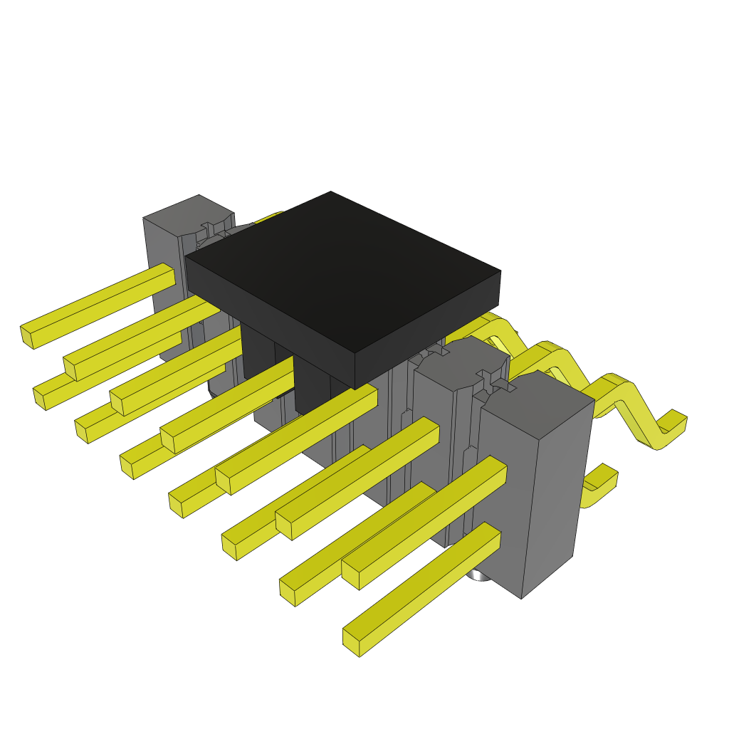 Samtec-TSM-107-01-F-DH-A-P Steckverbinderleisten und Leiterplattenbuchsen Conn Unshrouded Header HDR 14 POS 2.54mm Solder RA Side Entry SMD Tube