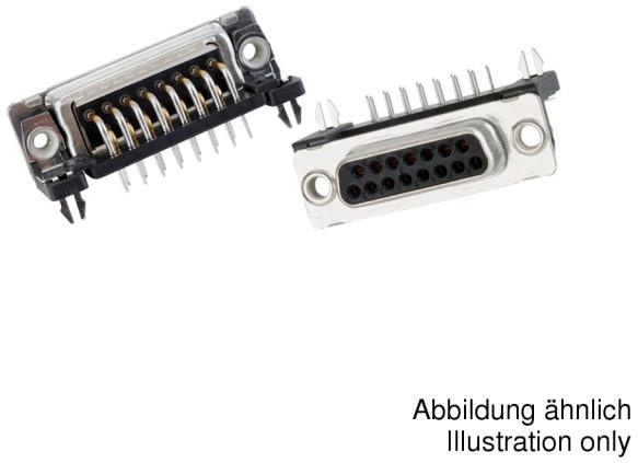 CONEC-241A12870X Conector D-subminiatura Conn D-Sub PIN 37 POS Solder RA Thru-Hole 37 Terminal 1 Port