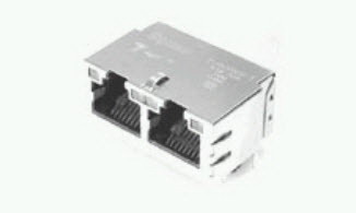 TRP Connector-5-6610126-2 Connector Telephone and Telecom Conn RJ-45 F 16 POS 2.54mm Solder RA Thru-Hole 28 Terminal 2 Port