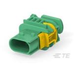 Conn Housing F 2 POS 6mm Crimp ST Panel Mount Green Bulk