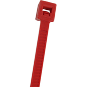 NTE Electronics-04-14502 Kabelbinder Cable Ties, Standard Locking Nylon Red 104.77mm Bag
