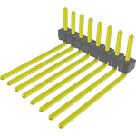 Conn Unshrouded Header HDR 8 POS 2.54mm Solder RA Side Entry Thru-Hole Bulk