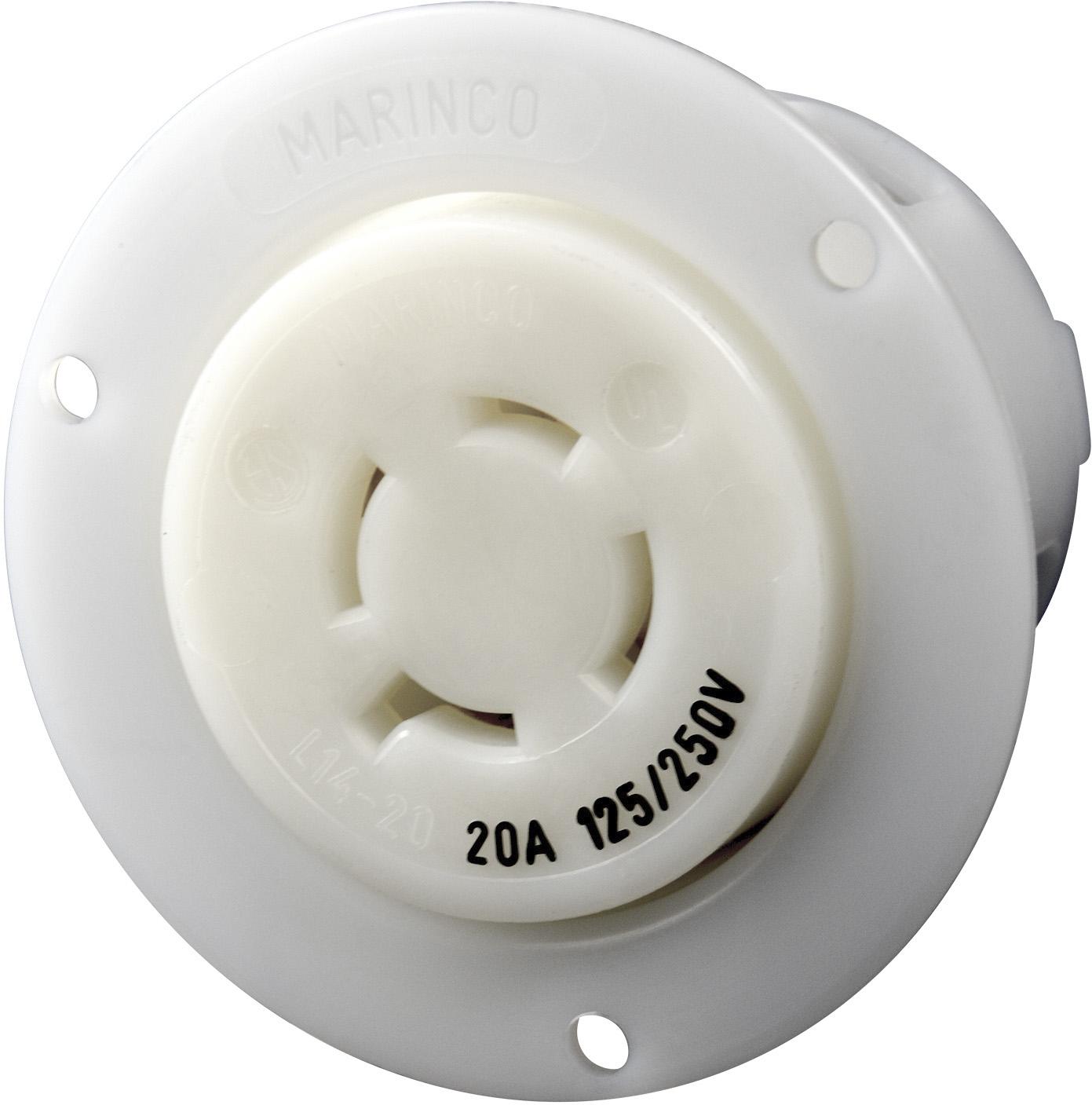 Marinco-2014FO Connector Power 20A 125/250V FLG OUTLET