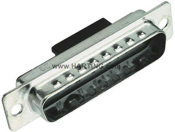 HARTING-09694120253 Steckverbinder, D-Sub Conn D-Sub M 22Signal/3Cavity POS Crimp ST Panel Mount 25 Terminal 1 Port