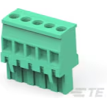 TE Connectivity-284047-5 Blocchi terminali connettore Conn Eurostyle Block F 5 POS 5.08mm Screw ST Cable Mount 15A/Contact