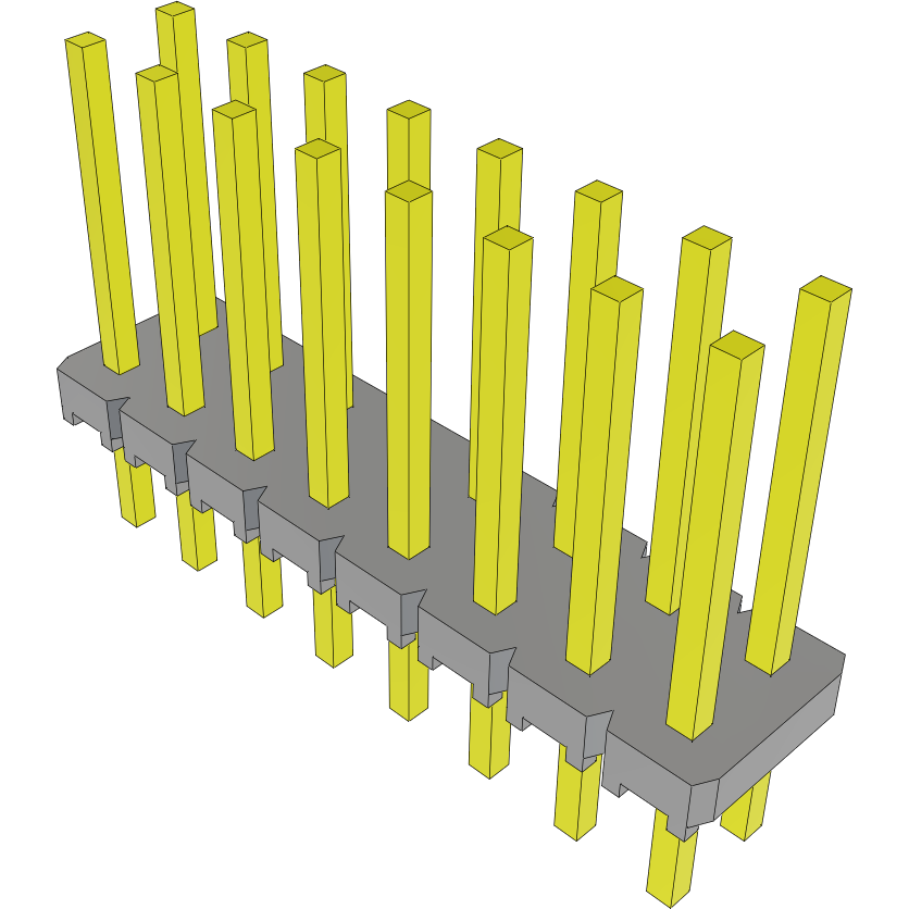 Samtec-MTLW-108-08-L-D-340 Piastre connettori e prese PCB Conn Unshrouded Header HDR 16 POS 2.54mm Solder ST Top Entry Thru-Hole Bulk