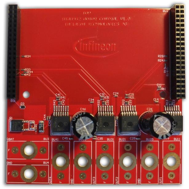 Infineon Technologies AG-KITAURIXTFTMCEXTTOBO1 Power Management Development Boards and Kits BTN8982 Evaluation Board