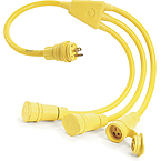 Molex-14W47-W Assemblaggio cavo Altro Cable Assembly 12/3 SOOW 0.91m 12AWG Power to 3Power 3 to 3 POS F-M Watertite