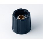 Kombi Round Knob 16, With Line Black