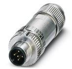 PHOENIX CONTACT-1424658 Sensor Accessories Connector, 5-position, shielded, Plug straight M12 SPEEDCON, A-coded, Spring-cage connection, Knurl material: Zinc die-cast, nickel-plated, External cable diameter 4 mm to 8 mm