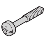 Collar Screw, Steel Zinc-Plated