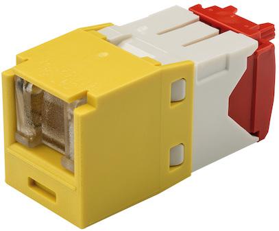 Panduit-CJH5E88TGYL Steckverbinder, Telefon und Telekommunikation Cat 5e Spring Shuttered Jack, TG Style, YL