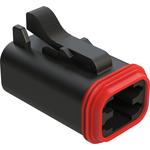 Conn Housing PL 4 POS Crimp ST Cable Mount Black