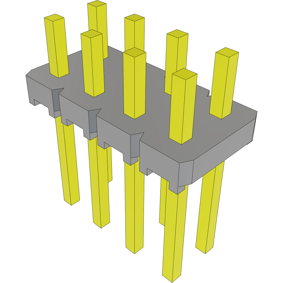 Samtec-MTLW-104-07-G-D-110 连接器插头及 PCB 插座 Conn Unshrouded Header HDR 8 POS 2.54mm Solder ST Top Entry Thru-Hole Bulk