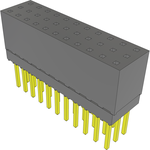 Conn Elevated Socket SKT 33 POS 2.54mm Solder ST Top Entry Thru-Hole Tube