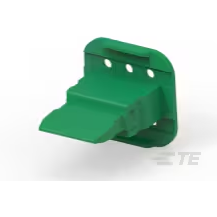 TE Connectivity-W6S-P012 Steckverbinderzubehör Connector Accessories Wedge Lock Straight Glass Filled Polybutylene Terephthalate Green Box