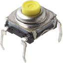 C&K-KSL0M312 LFT Switch Tactile Switch Tactile OFF Mom SPST Round Button PC Pins 0.05A 32VDC 1VA 1000000Cycles 1.3N Thru-Hole Bulk
