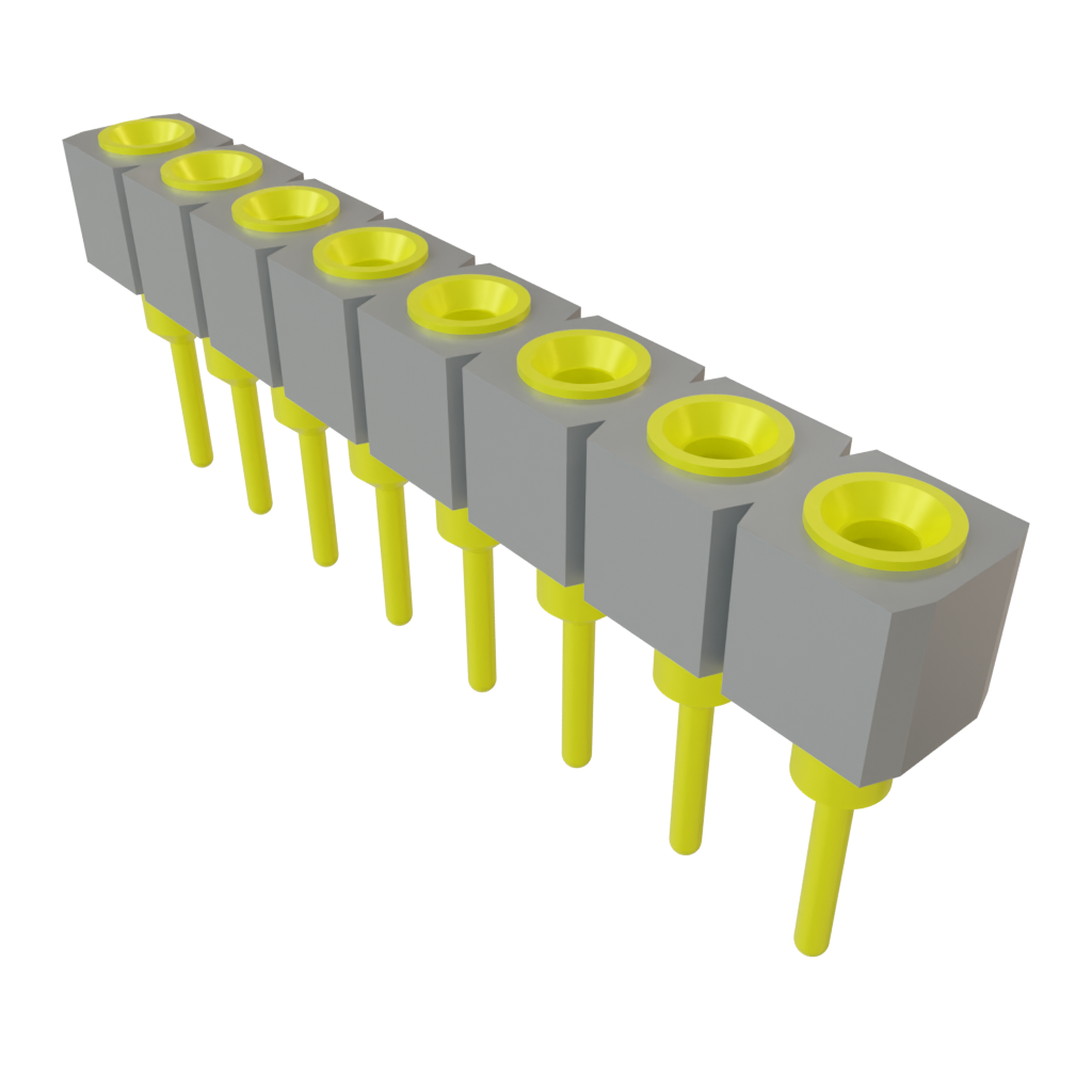 Samtec-SS-108-TT-2 Steckverbinderleisten und Leiterplattenbuchsen Conn Socket Strip SKT 8 POS 2.54mm Solder ST Top Entry Thru-Hole Tube