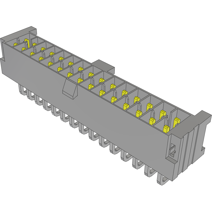 Samtec-IPL1-115-01-L-D-RE1-K 连接器插头及 PCB 插座 Conn Wire to Board HDR 30 POS 2.54mm Solder RA Side Entry Thru-Hole Mini Mate® Tube