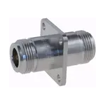 Conn Type N Adapter 0Hz to 11GHz 50Ohm ST Flange Mount F/F Gold Over Nickel Single