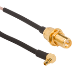 Cable Assembly Coaxial 0.305m MMCX to SMA F-M Bag