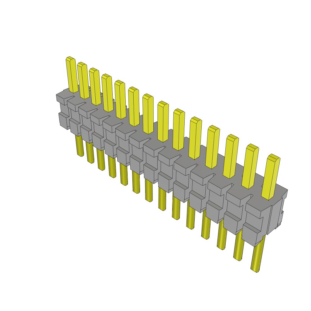 Samtec-TMS-114-02-G-S Connector Headers and PCB Receptacles Conn Unshrouded Header HDR 14 POS 1.27mm Solder ST Top Entry Thru-Hole Tube