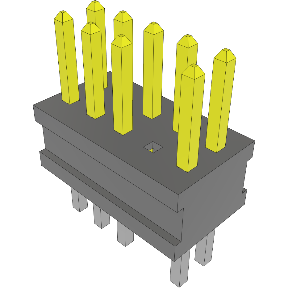 Samtec-FTSH-105-01-L-D-007 Connector Headers and PCB Receptacles Conn Unshrouded Header HDR 10 POS 1.27mm Solder ST Top Entry Thru-Hole Tube