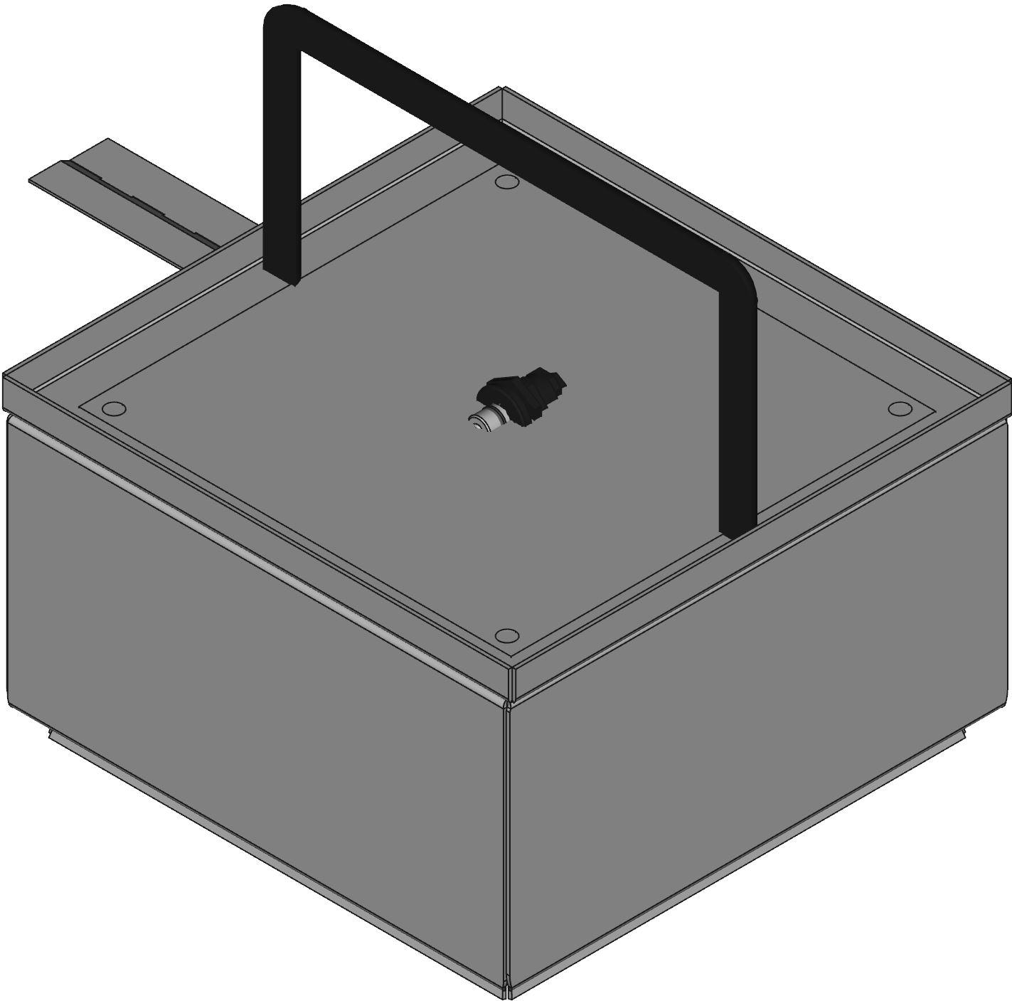 Hammond Manufacturing-EJ884  Gray Steel Wall Mount Type 4 Junction Box