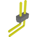 Conn Unshrouded Header HDR 2 POS Solder RA Side Entry Thru-Hole Bulk